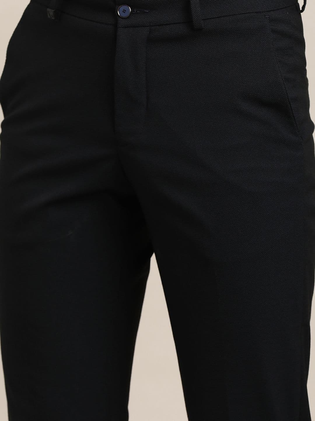 Turtle Men Tailored Slim Fit Cotton Formal Trousers thumbnail 3