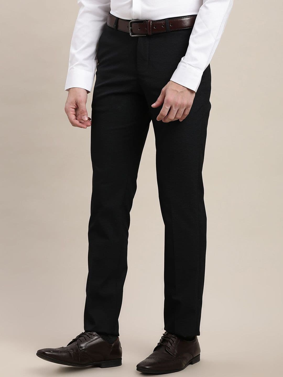 Turtle Men Tailored Slim Fit Cotton Formal Trousers thumbnail 6