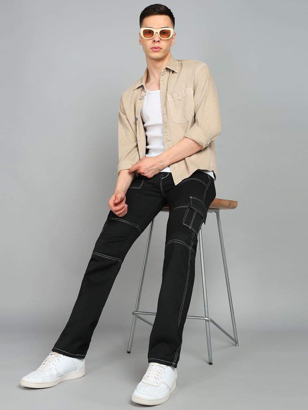 SZN Men Classic Straight Fit Mid-Rise Stretchable Jeans thumbnail 3