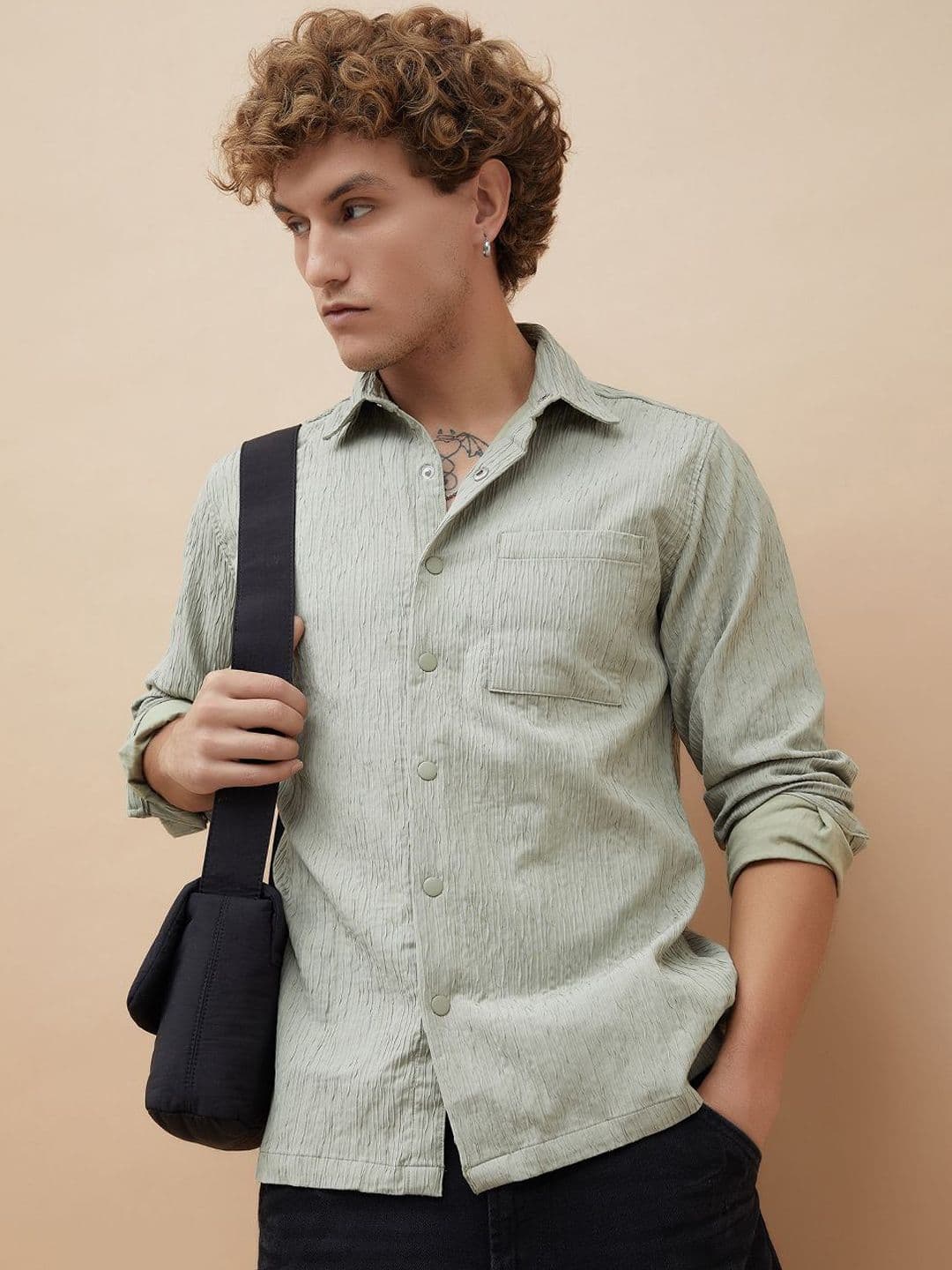 Forca Men Spread Collar Woven Jacket - view 1