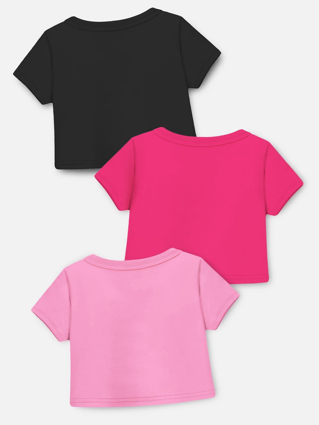HERE&NOW Girls Pack of 3 Graphic Printed Crop Top thumbnail 2