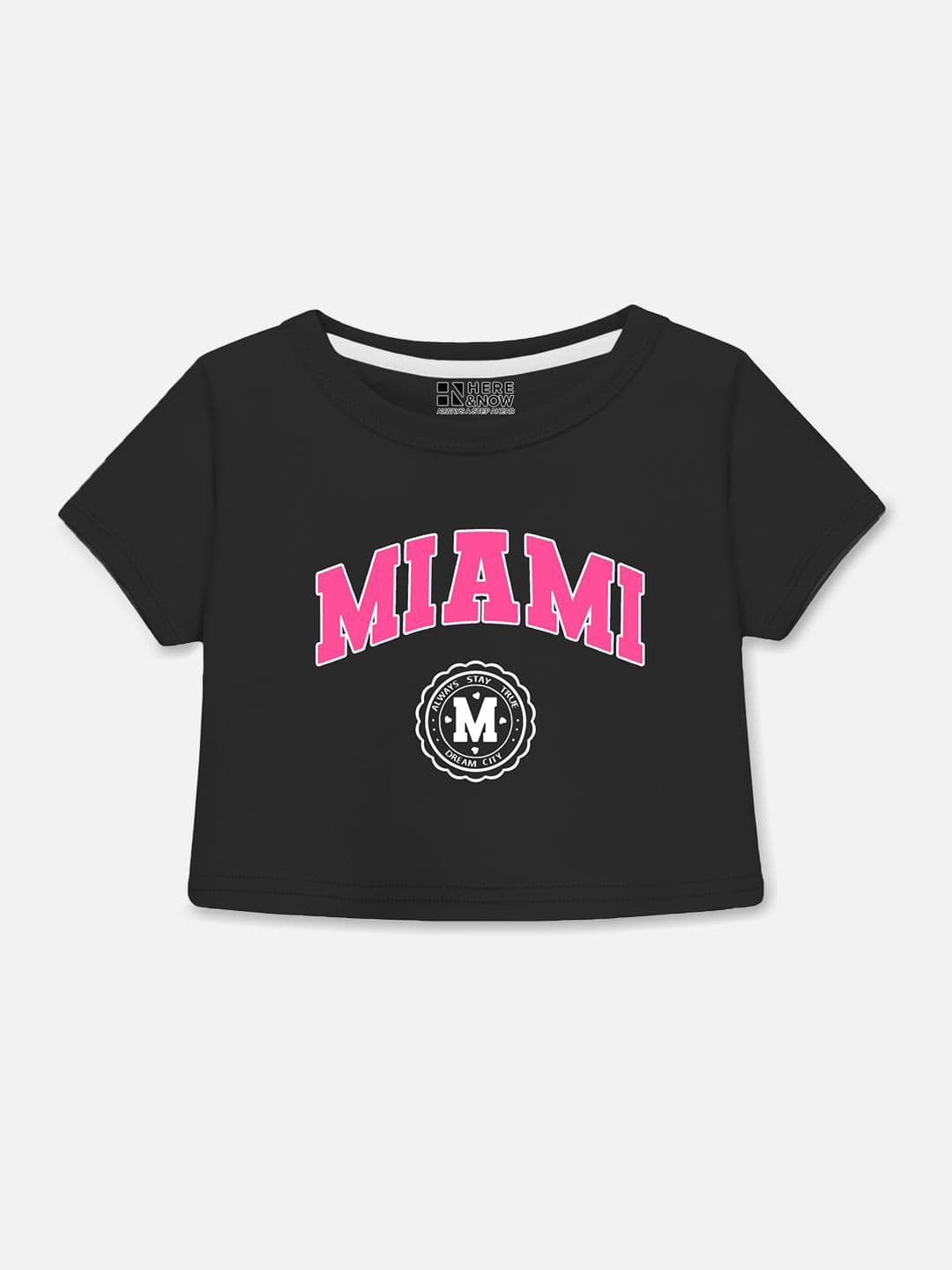 HERE&NOW Girls Pack of 3 Graphic Printed Crop Top thumbnail 5
