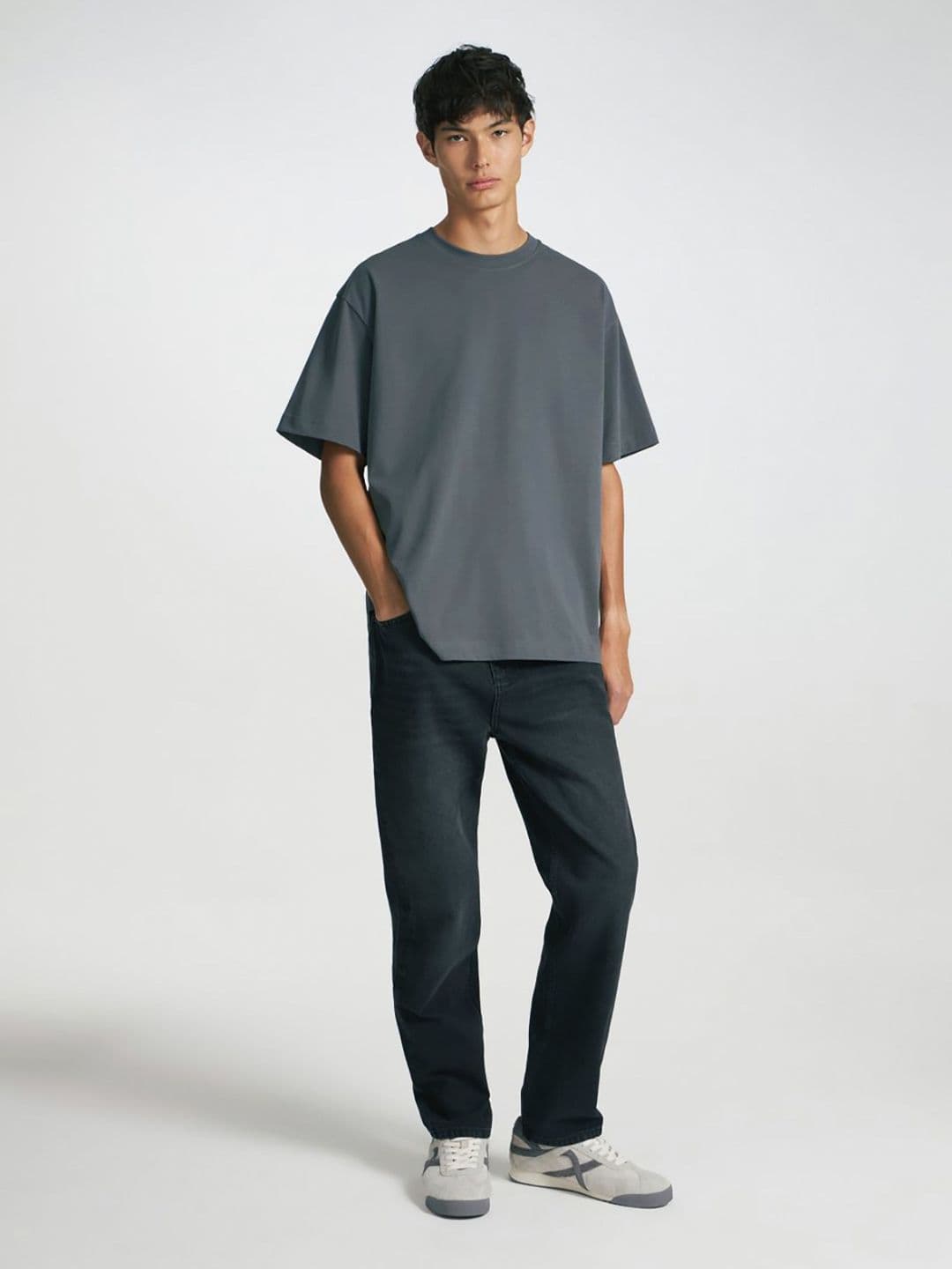 MISCHIEF MONKEY Pure Cotton Drop-Shoulder Sleeves Oversized T-shirt thumbnail 6
