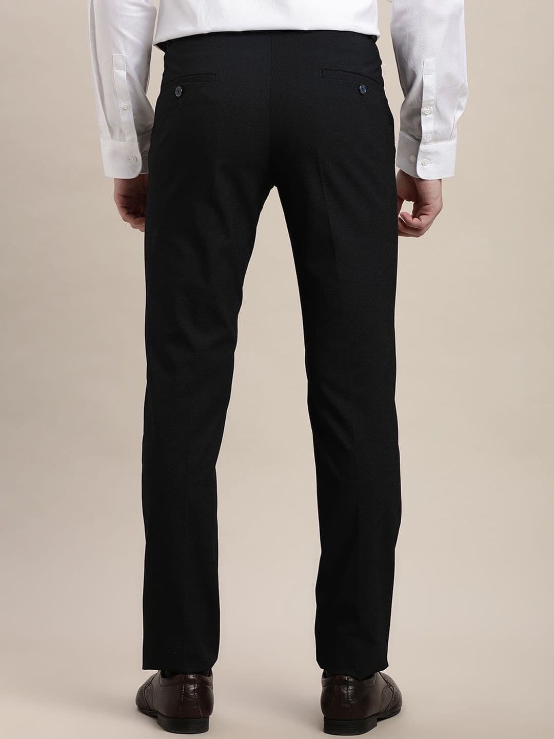 Turtle Men Tailored Slim Fit Cotton Formal Trousers thumbnail 2