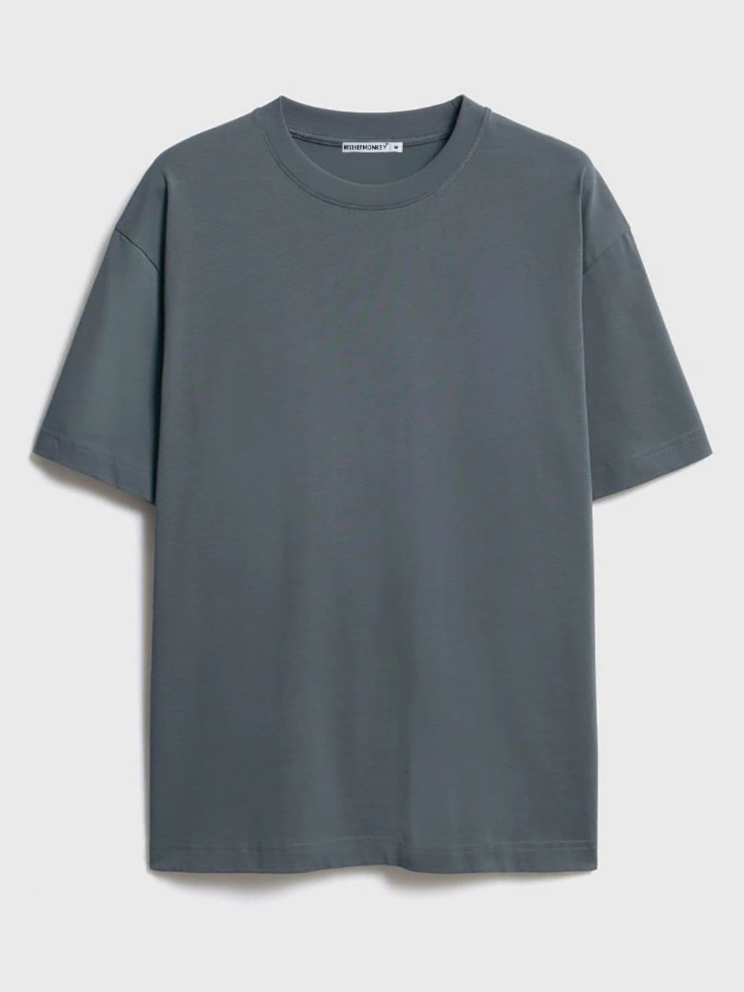 MISCHIEF MONKEY Pure Cotton Drop-Shoulder Sleeves Oversized T-shirt thumbnail 4