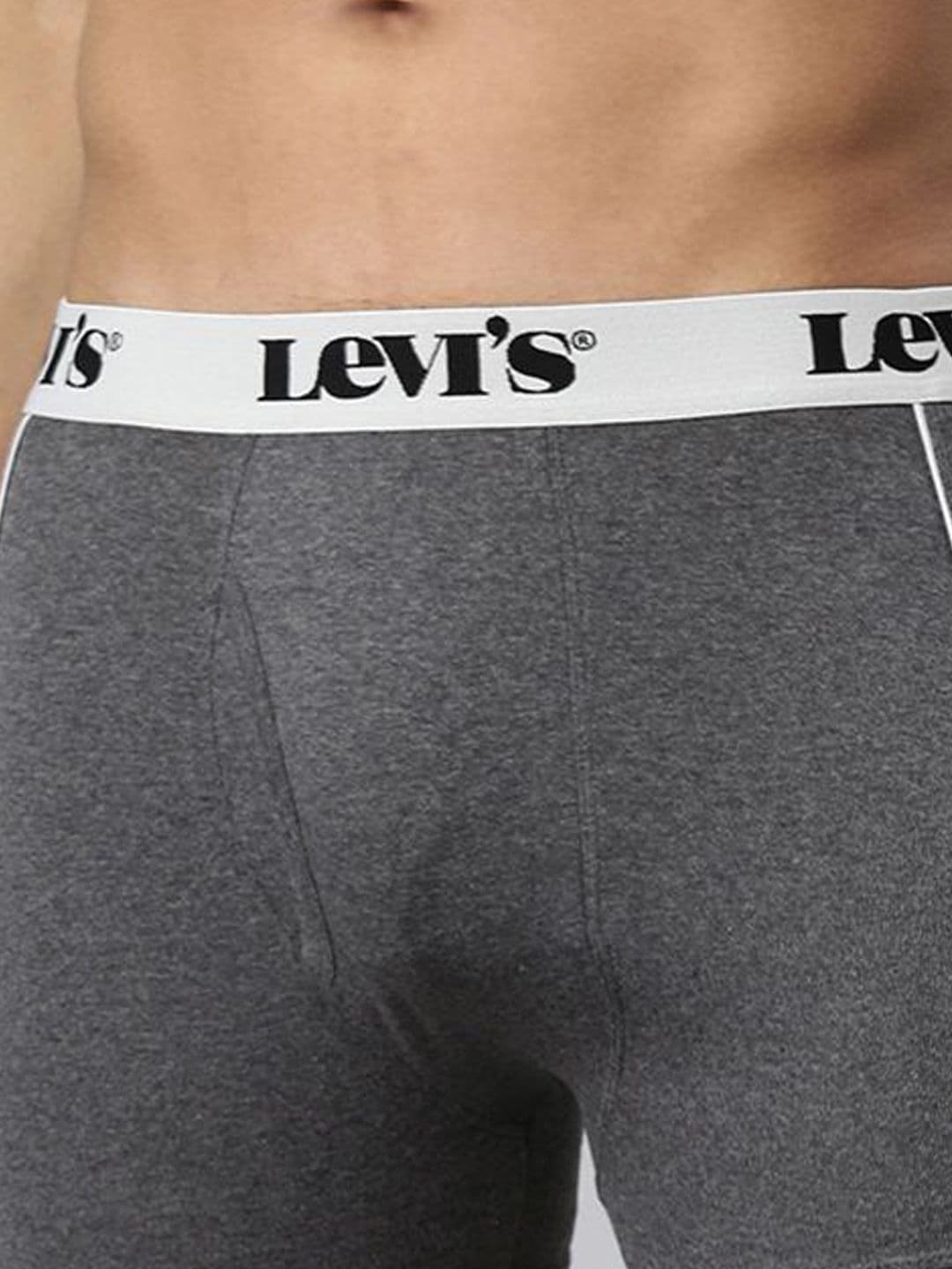 Levis Levi's Men Pack of 2 Pure Cotton Long Length Ultrasoft Waistband Trunk thumbnail 2