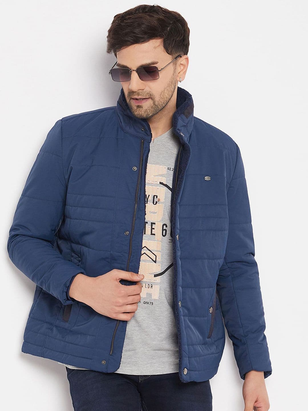 Duke Mock Collar Bomber Jacket thumbnail 6