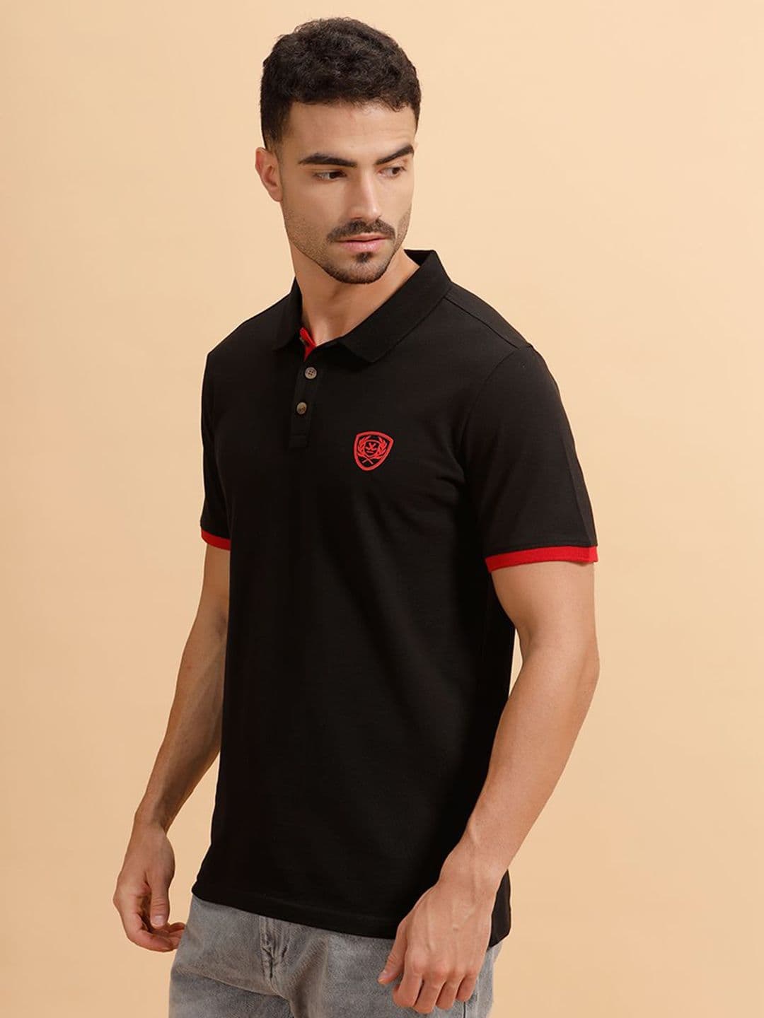 WROGN Polo Collar Pure Cotton Slim Fit T-shirt thumbnail 4