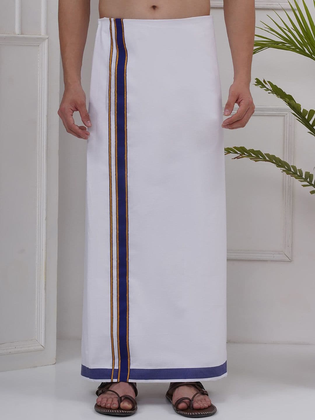 Sethukrishna Mens Regular Cotton Dhoti - view 1
