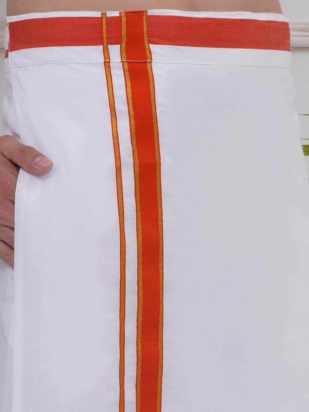 Sethukrishna Mens Readymade Cotton Dhoti thumbnail 4