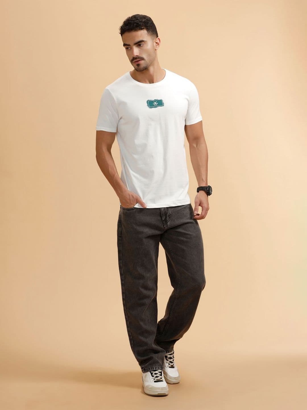 WROGN Round Neck Regular Fit T-shirt thumbnail 5