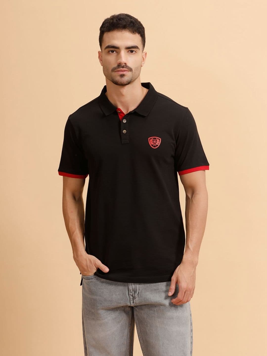 WROGN Polo Collar Pure Cotton Slim Fit T-shirt thumbnail 2