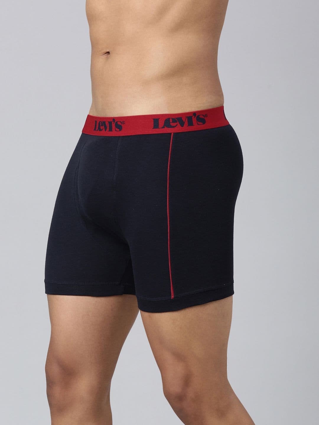 Levis Levi's Men Pack of 2 Pure Cotton Long Length Ultrasoft Waistband Trunk thumbnail 2