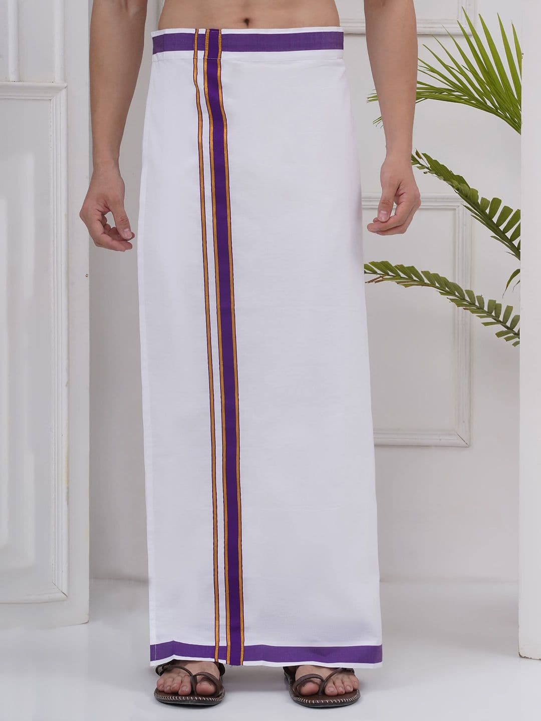 Sethukrishna Mens Readymade Cotton Dhoti - view 1