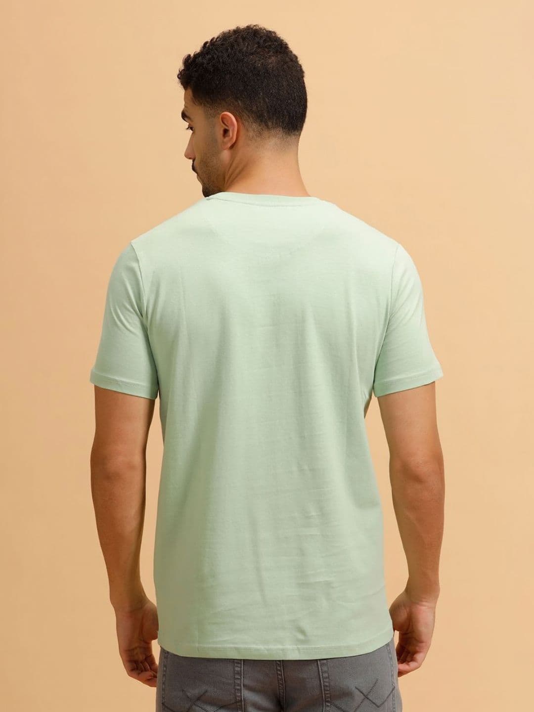 WROGN Abstract Printed Round Neck Cotton Oversized T-shirt thumbnail 5