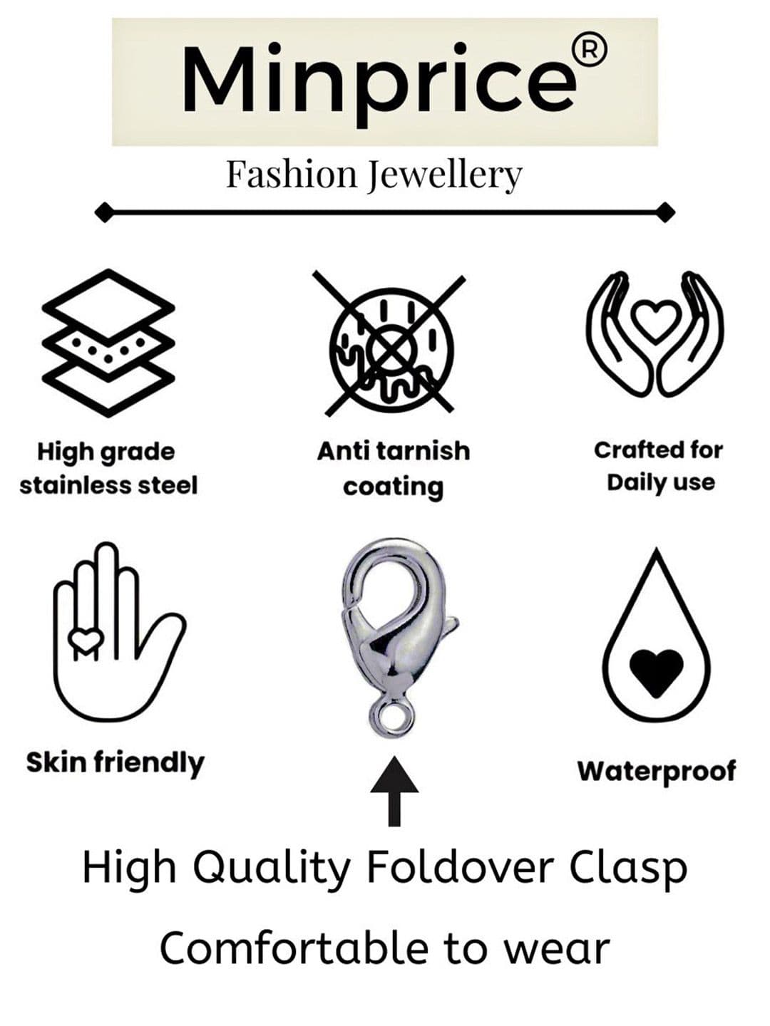 Minprice Men Stainless Steel Link Bracelet thumbnail 3