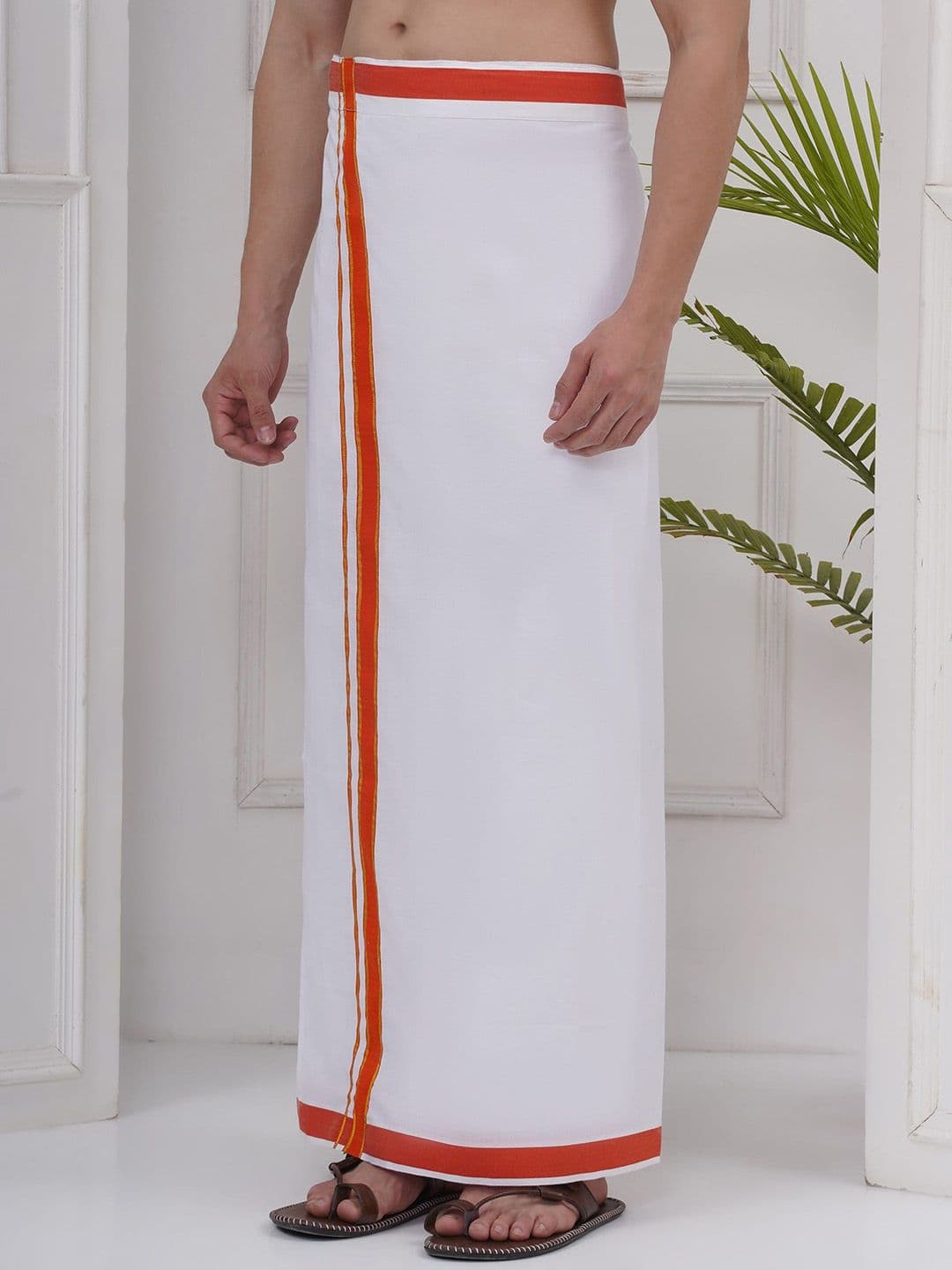 Sethukrishna Mens Readymade Cotton Dhoti thumbnail 2