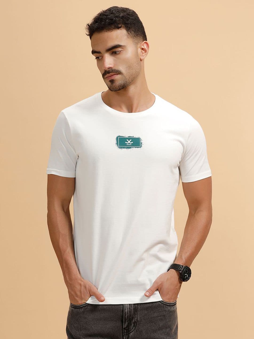 WROGN Round Neck Regular Fit T-shirt - view 1