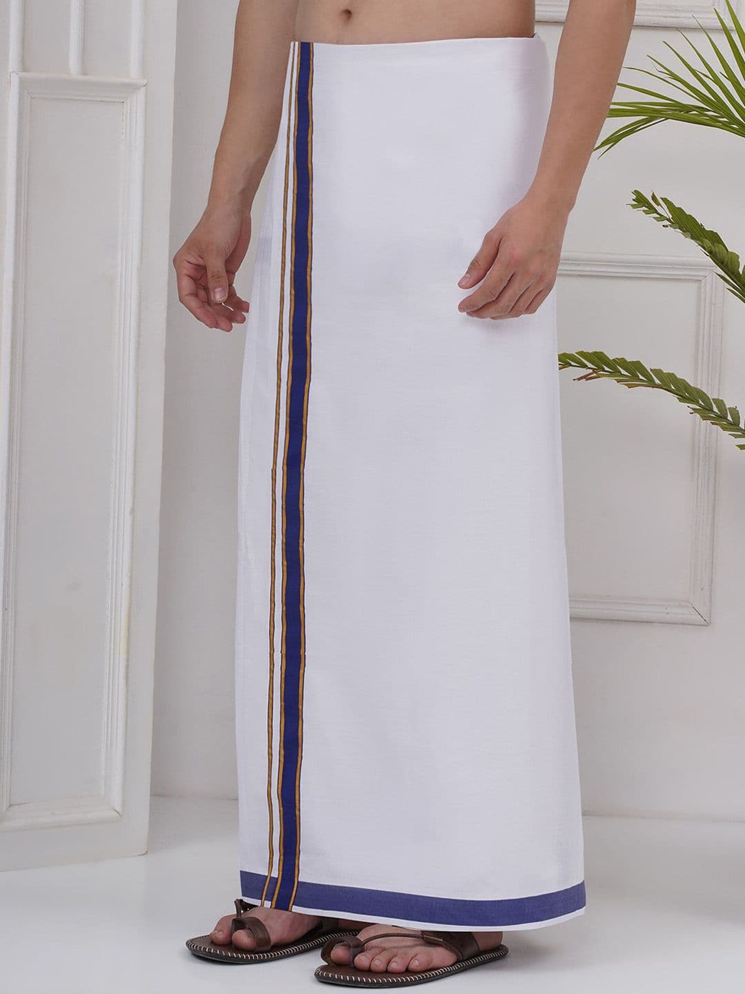 Sethukrishna Mens Regular Cotton Dhoti thumbnail 5