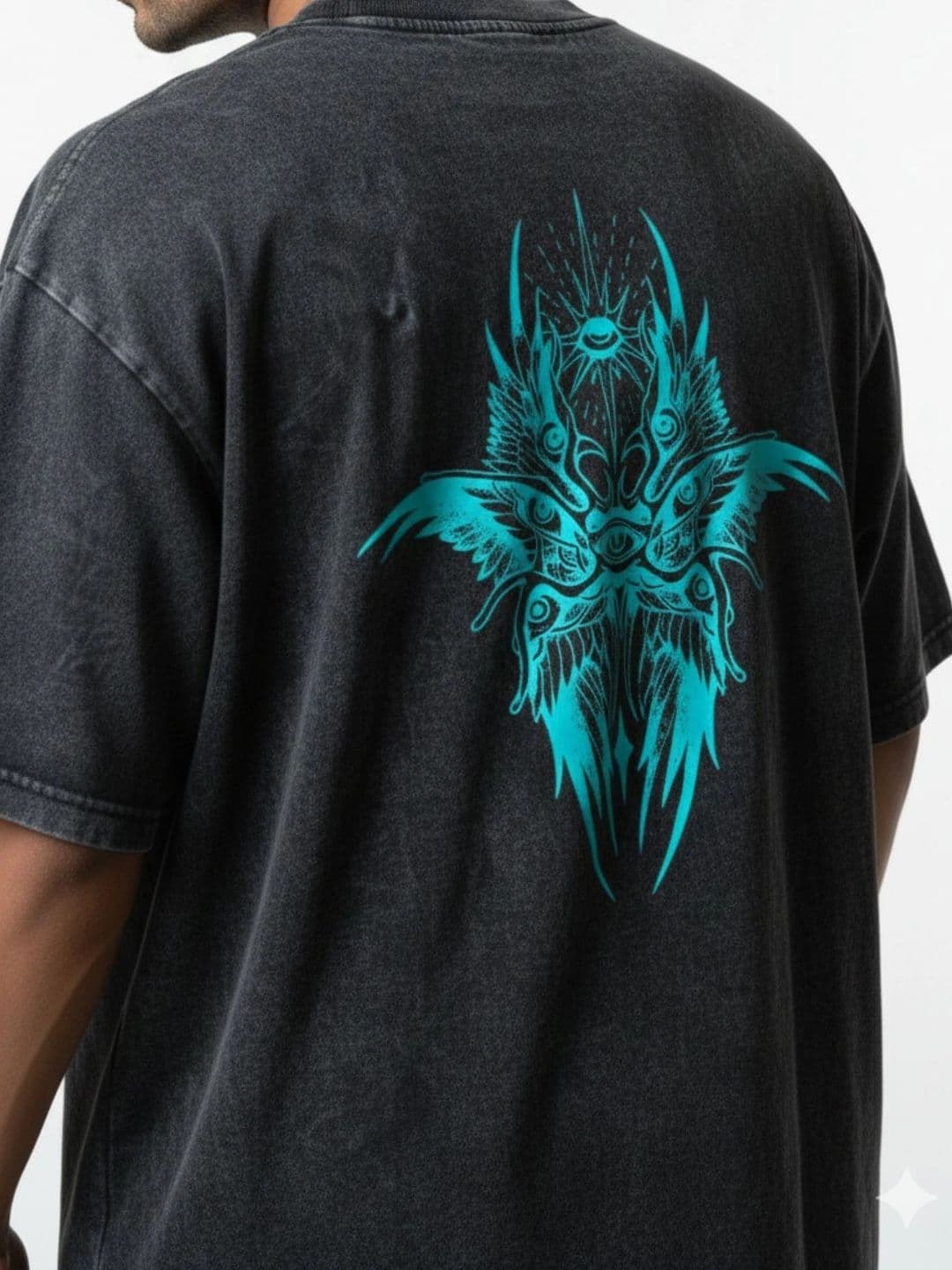 Moda Rapido Men Dyed Drop-Shoulder Sleeves T-shirt thumbnail 5
