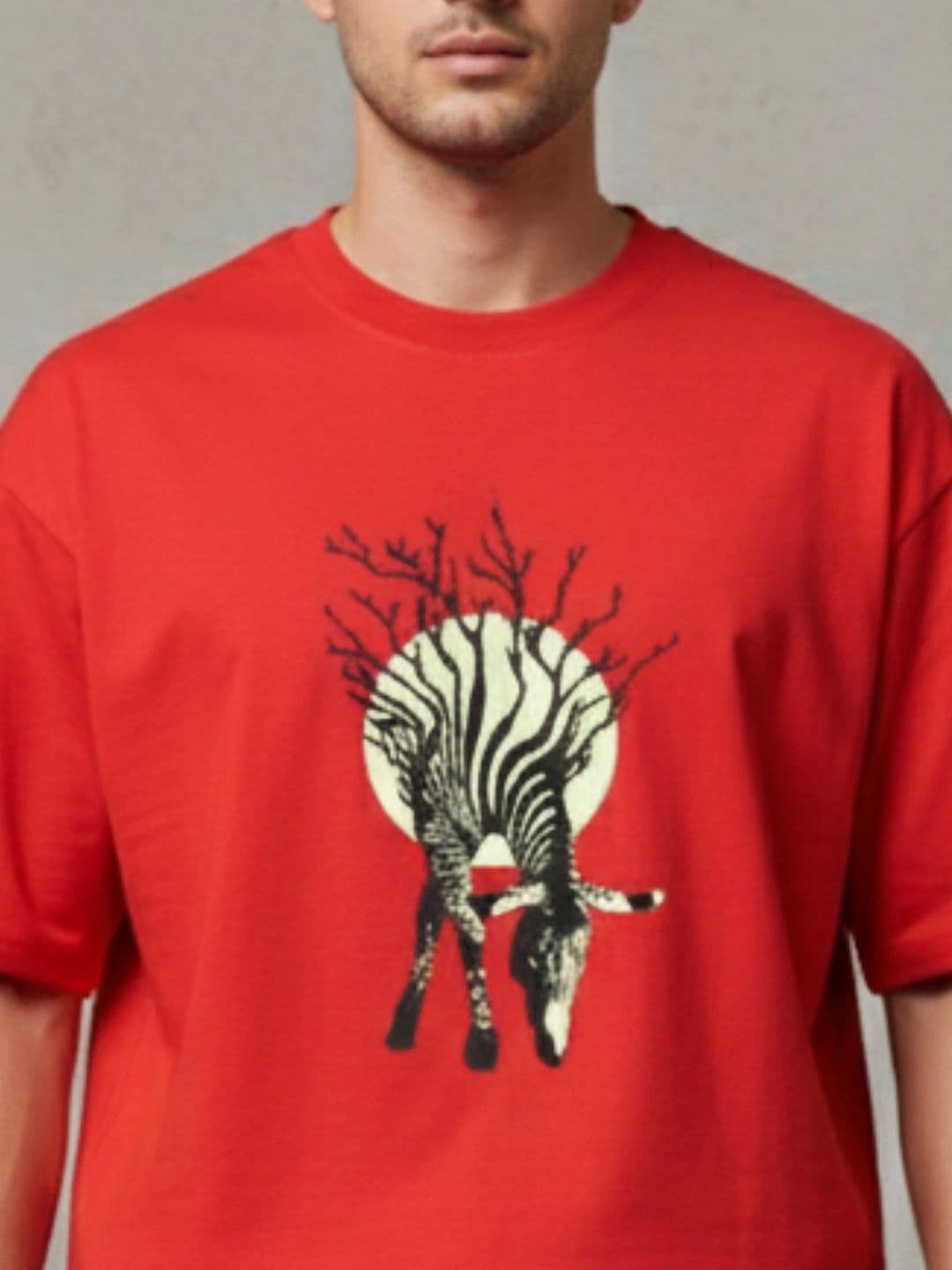 Moda Rapido Men Printed Drop-Shoulder Sleeves T-shirt thumbnail 5