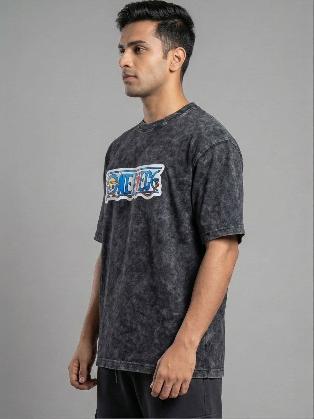 Moda Rapido Men Dyed Drop-Shoulder Sleeves T-shirt thumbnail 6