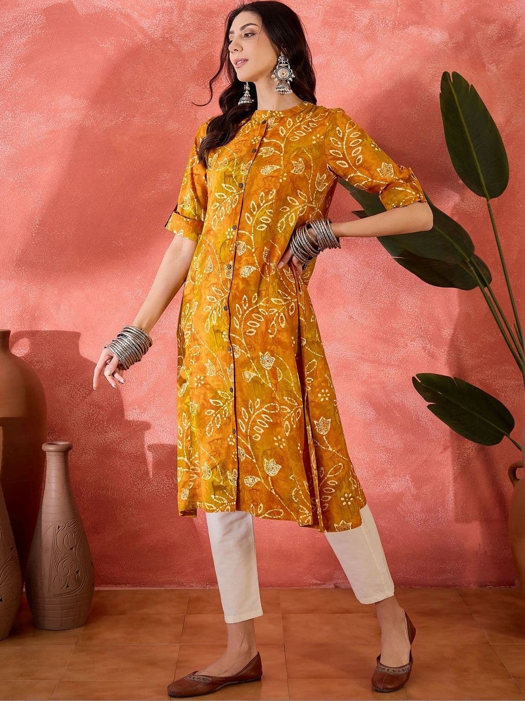 Sangria Women Ethnic Motifs Printed Indie Prints Kurta thumbnail 5