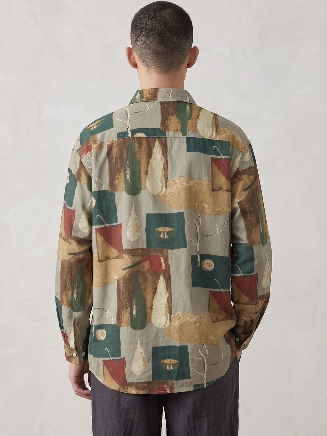 Suo Men Printed Casual Shirt thumbnail 7