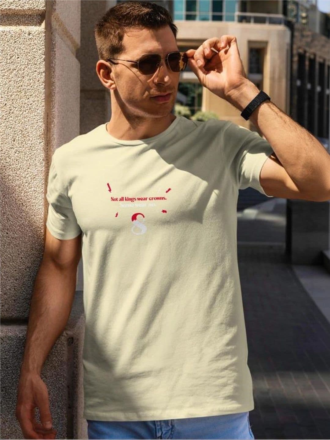 MERCHX Unisex Typography Printed T-shirt - view 1