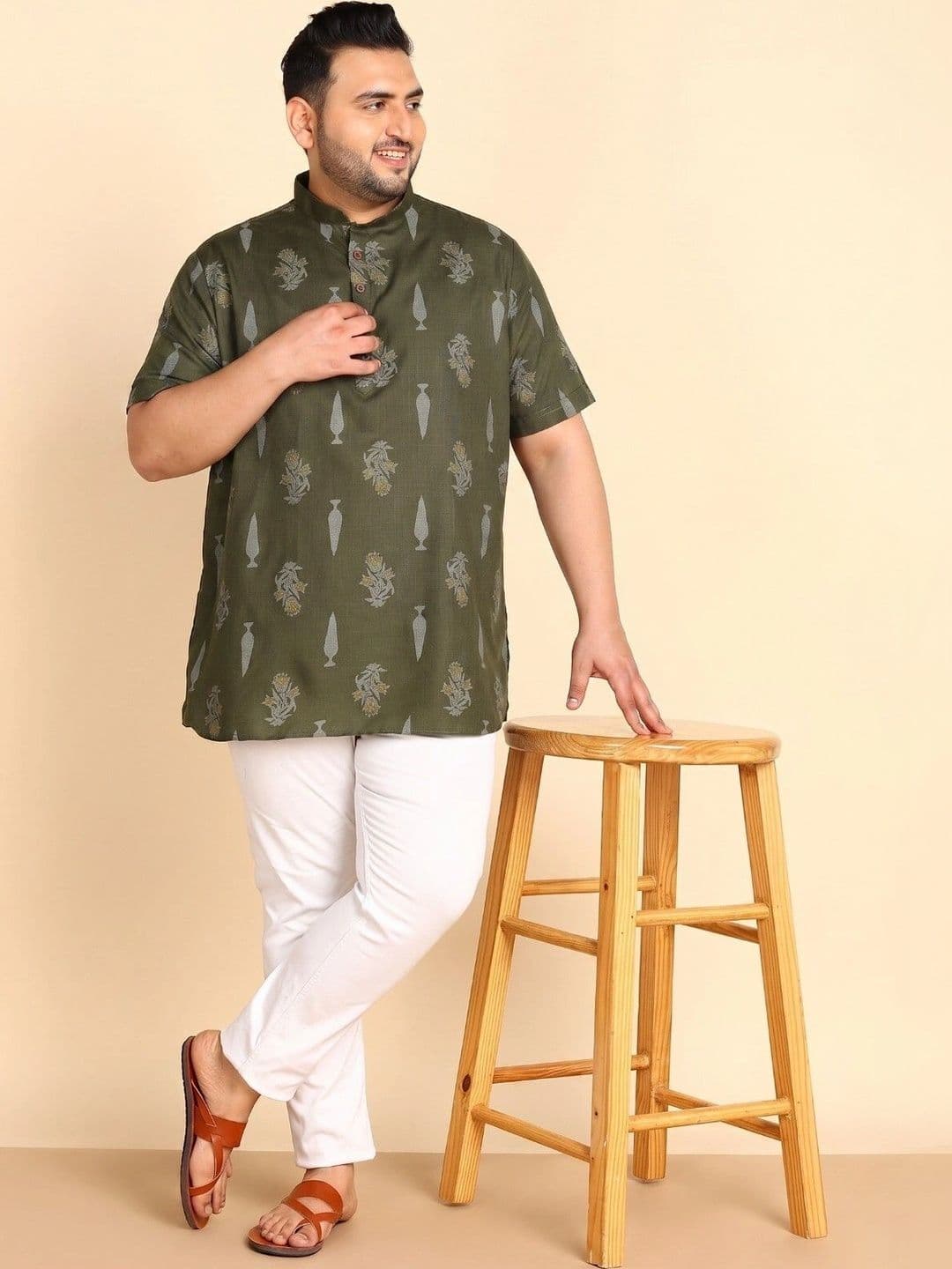 Sztori Men Ethnic Motifs Printed Kurta thumbnail 4
