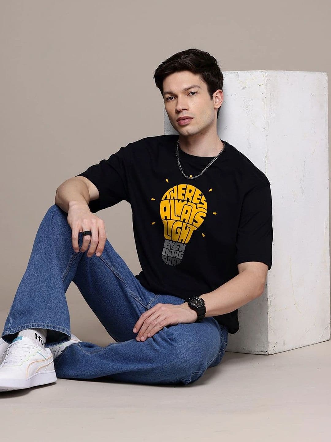 Moda Rapido Men Typography Printed T-shirt thumbnail 5