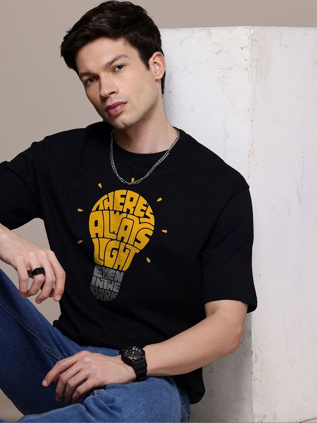 Moda Rapido Men Typography Printed T-shirt - view 1