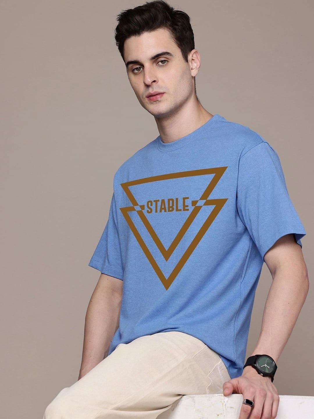Moda Rapido Men Typography Printed T-shirt thumbnail 3