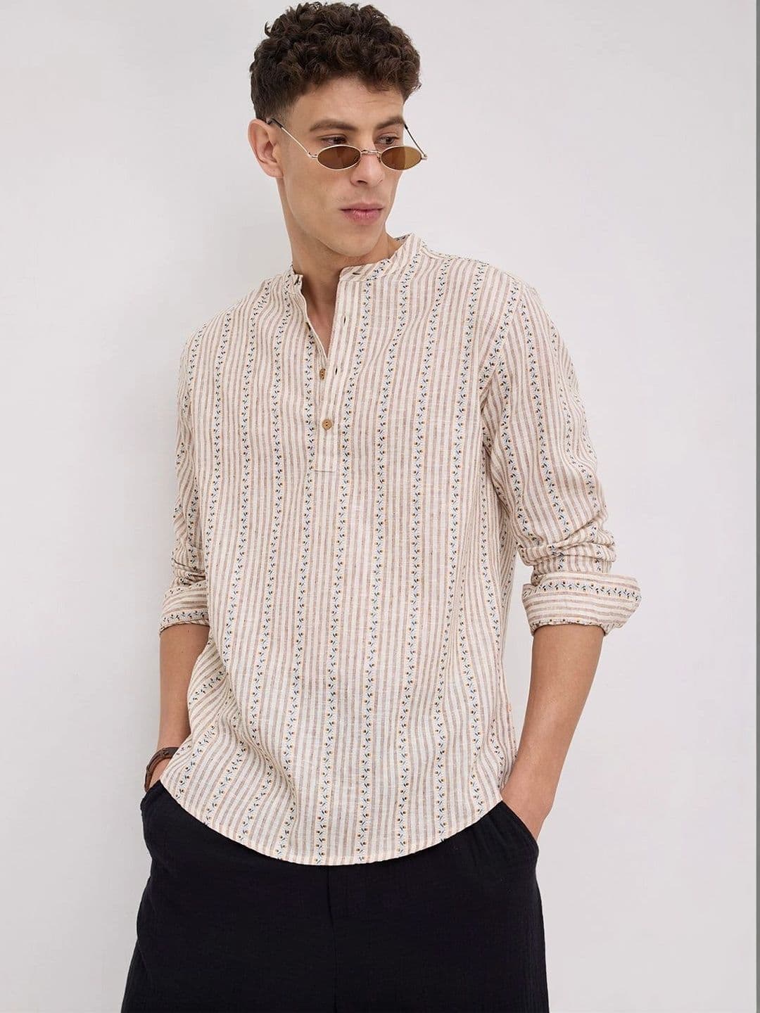 VASTRADO Men Printed Kurta thumbnail 5