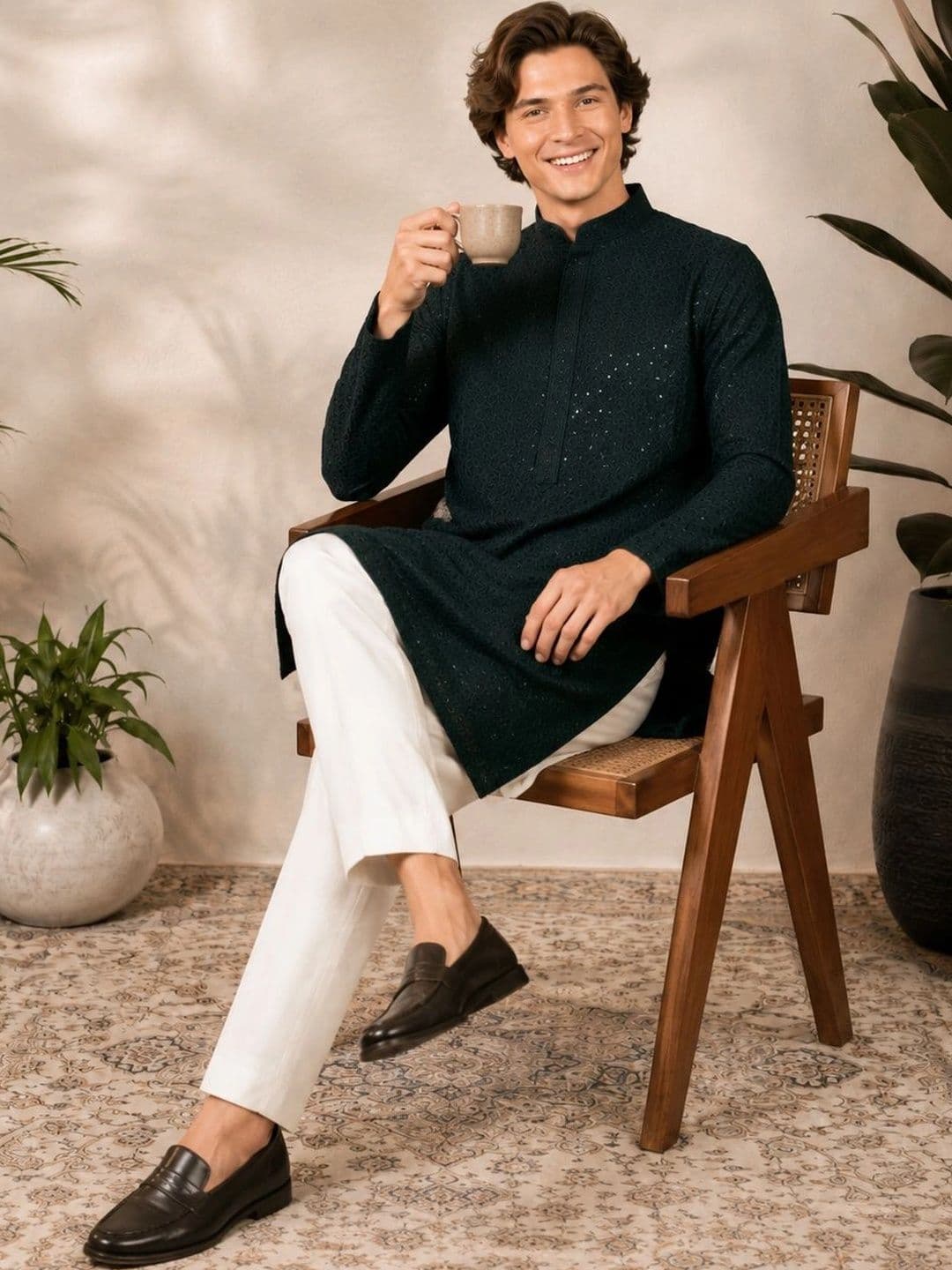 Anouk Men Kurta thumbnail 4