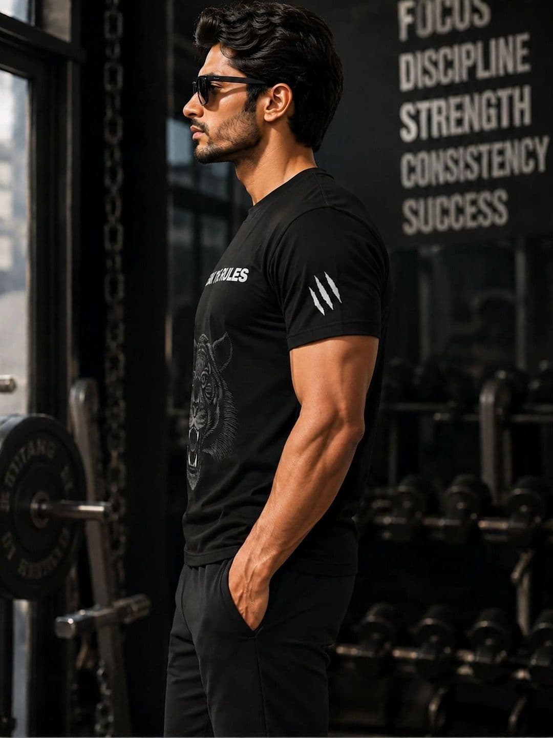Warrior World Men Printed Pure Cotton T-shirt thumbnail 2
