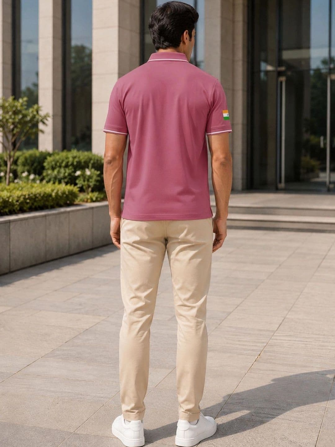 Warrior World Men Printed Polo Collar T-shirt thumbnail 7