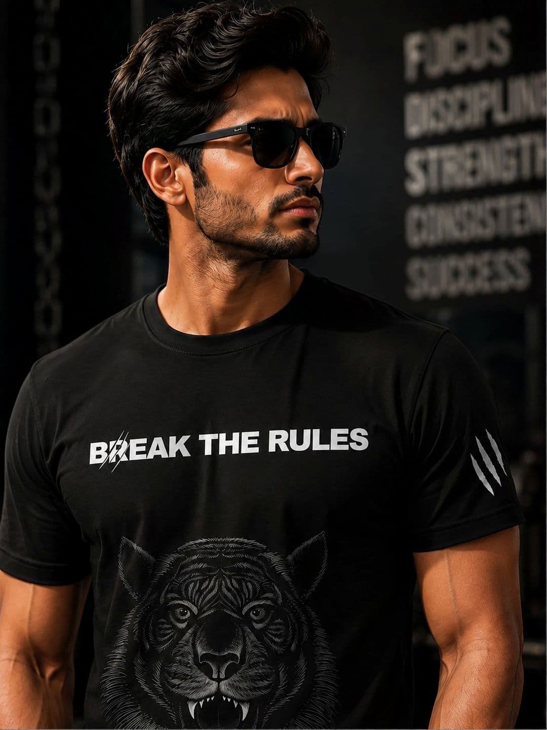 Warrior World Men Printed Pure Cotton T-shirt thumbnail 3