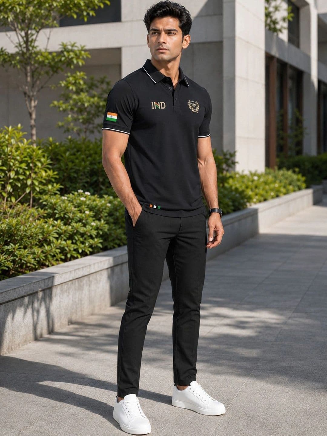 Warrior World Men Brand Logo Polo Collar T-shirt thumbnail 7