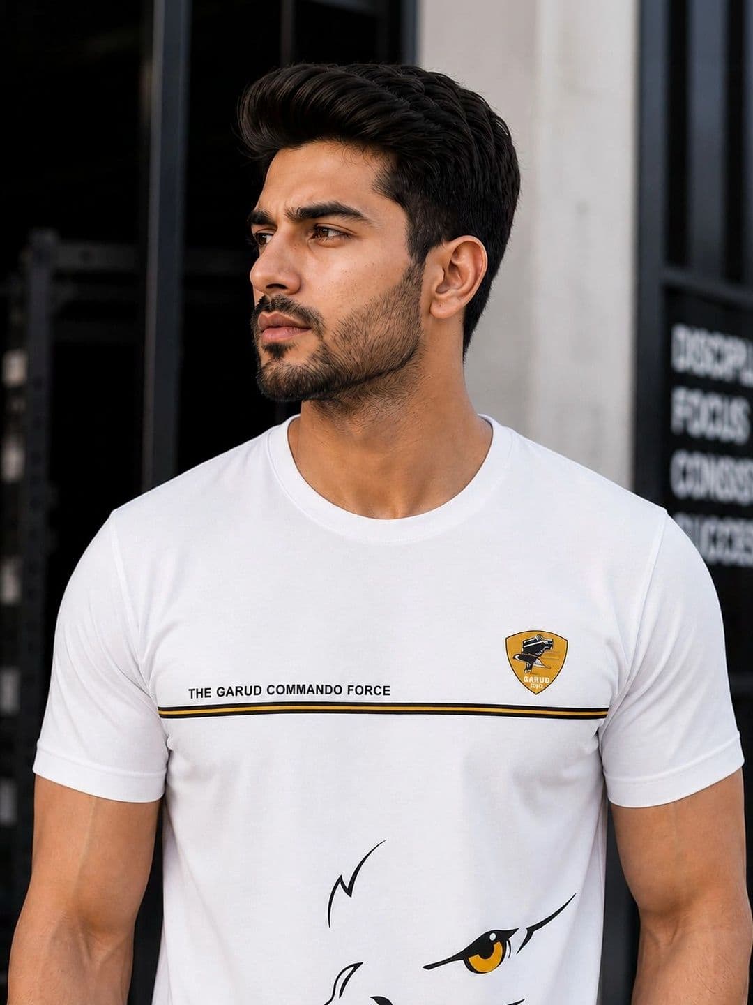 Warrior World Men Printed Pure Cotton T-shirt thumbnail 2