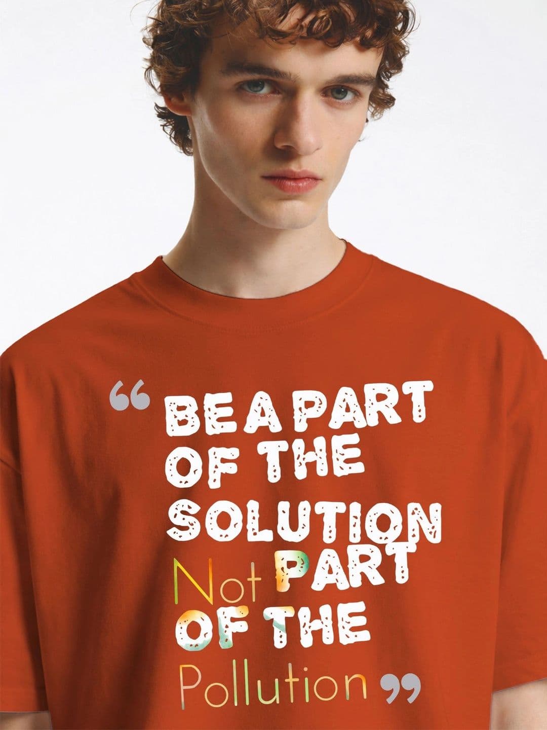 Moda rapido X TOGS & TERRE Men Typography Printed Organic Cotton Blend T-shirt thumbnail 3