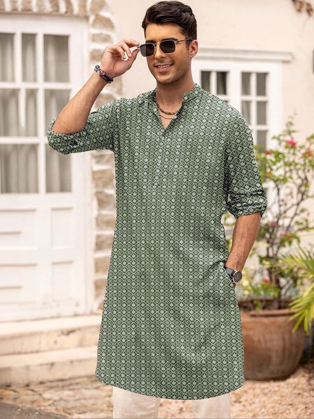Anouk Men Ethnic Motifs Embroidery Kurta thumbnail 5