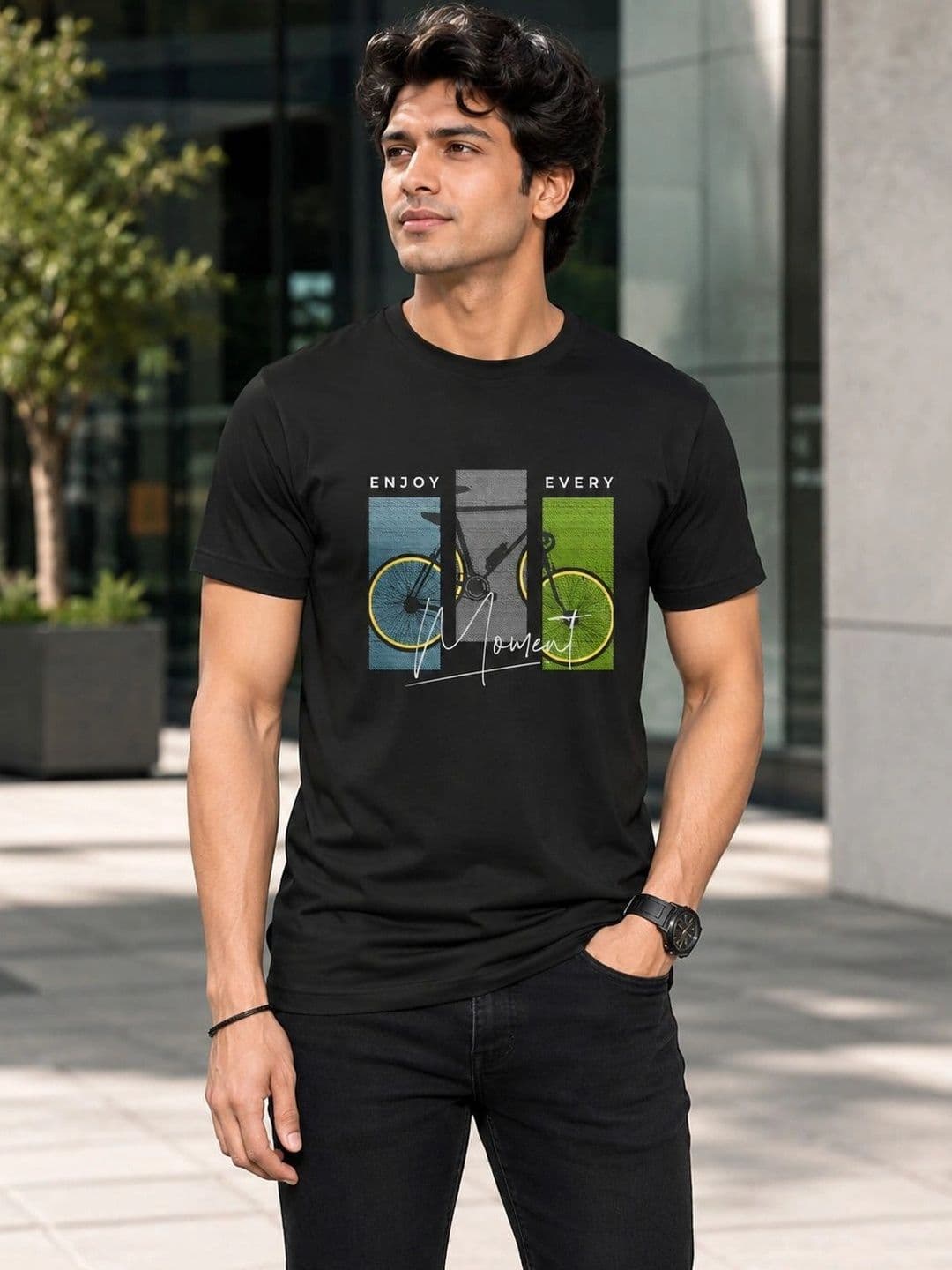 Warrior World Men Printed Pure Cotton T-shirt - view 1