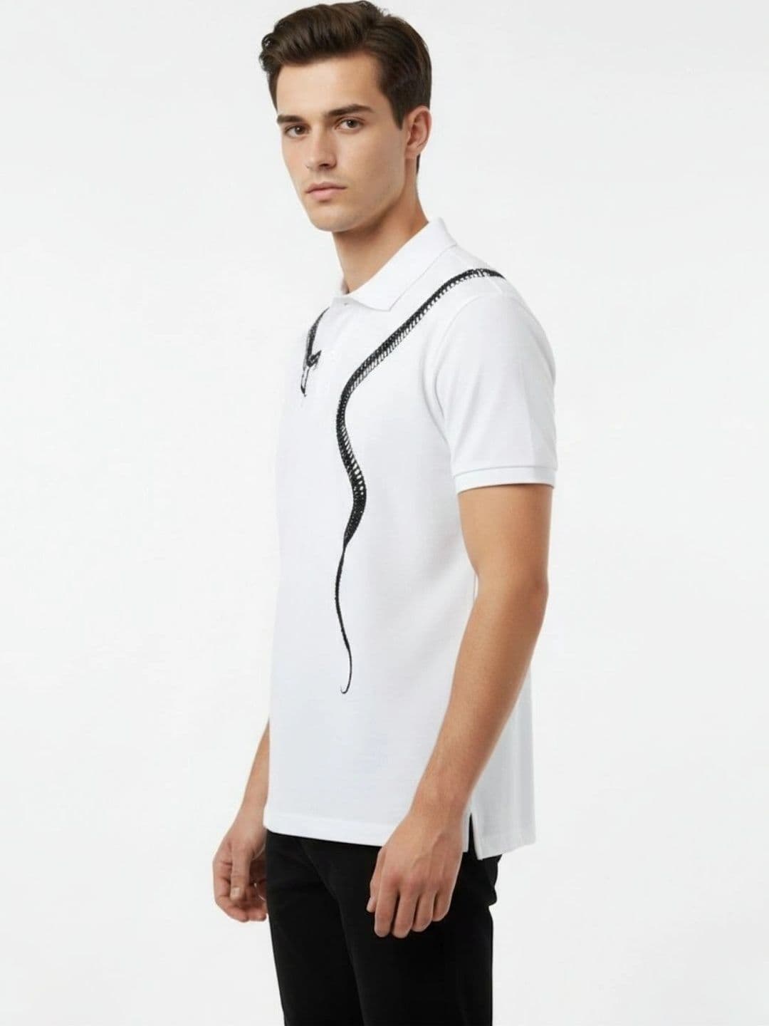 Kook N Keech Men Printed Polo Collar T-shirt thumbnail 2