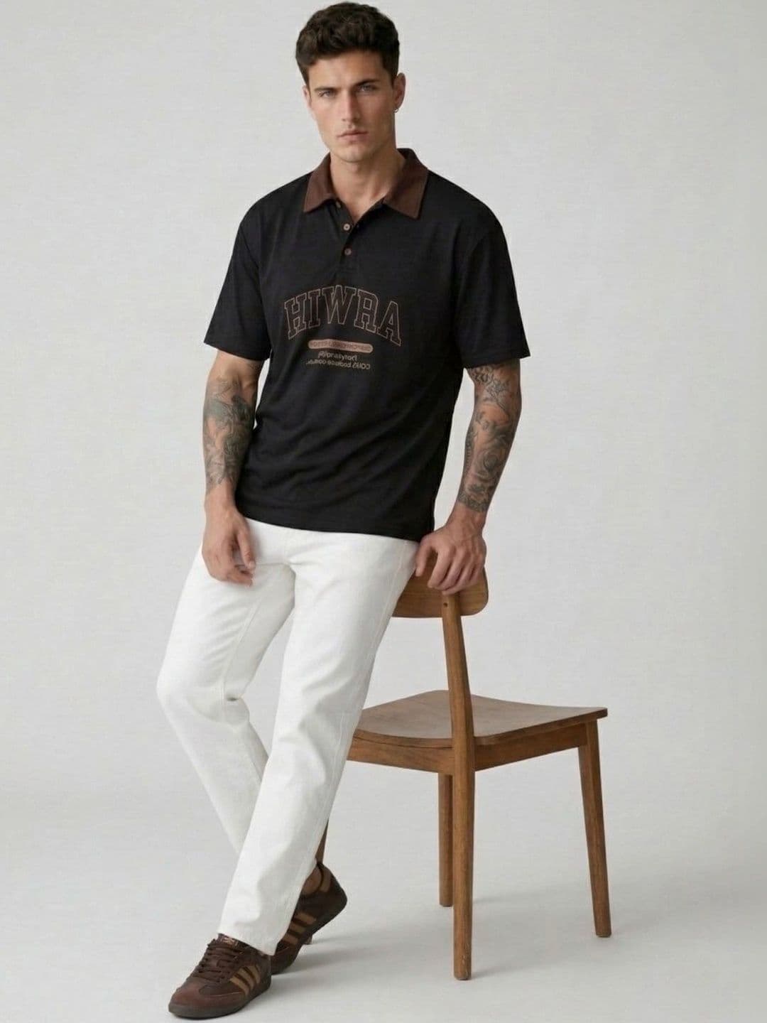 Kook N Keech Men Typography Printed Polo Collar T-shirt - view 1