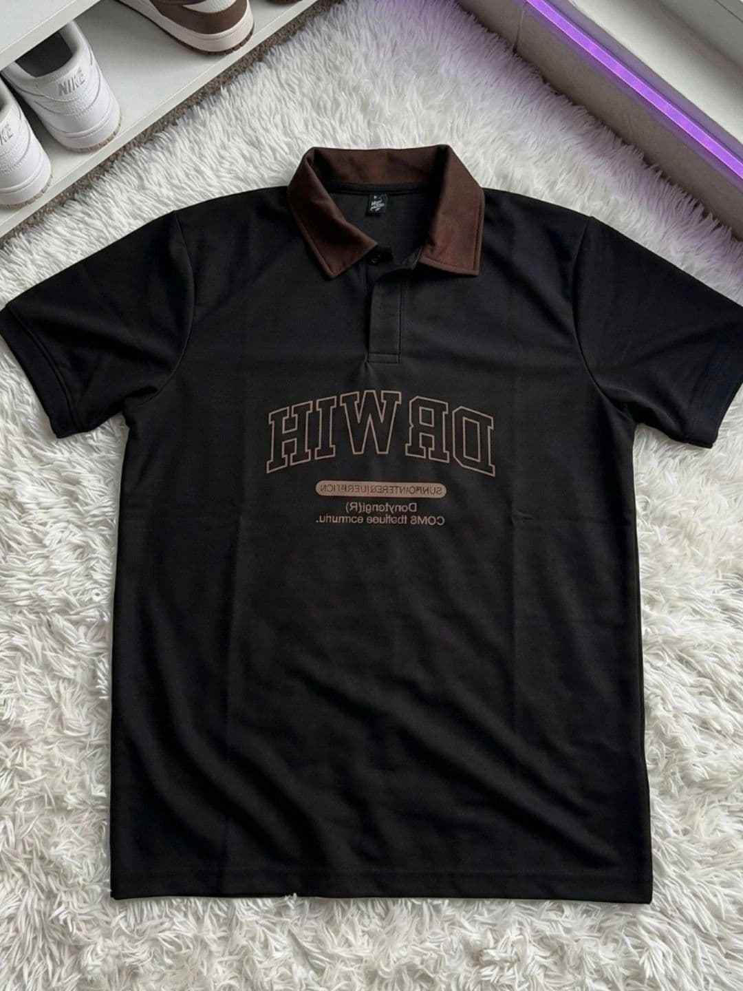 Kook N Keech Men Typography Printed Polo Collar T-shirt thumbnail 5