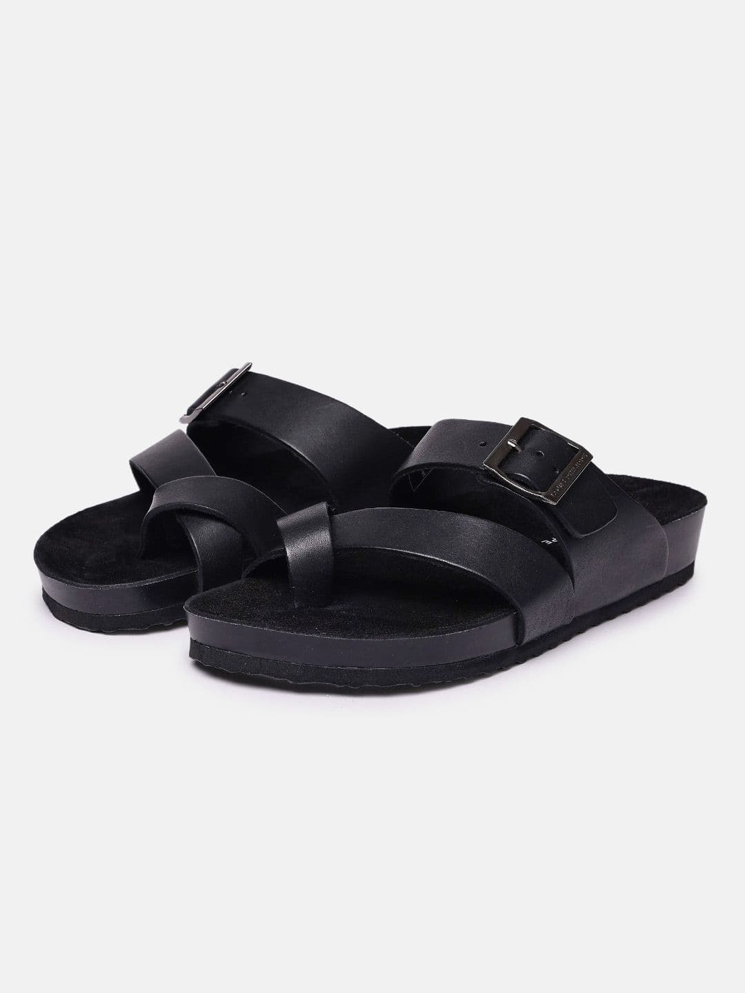 Louis Philippe Men Leather Comfort Sandals - view 1