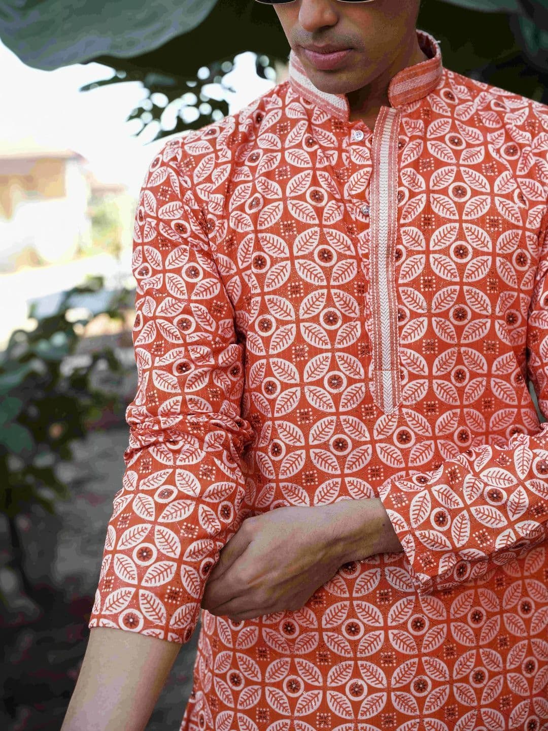 Anouk Men Ethnic Motifs Printed Kurta thumbnail 5