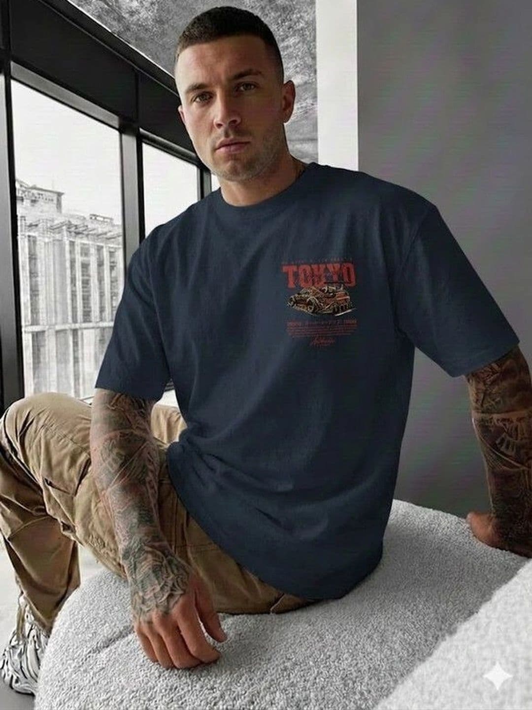 HUMMING TONE Men Printed T-shirt thumbnail 3