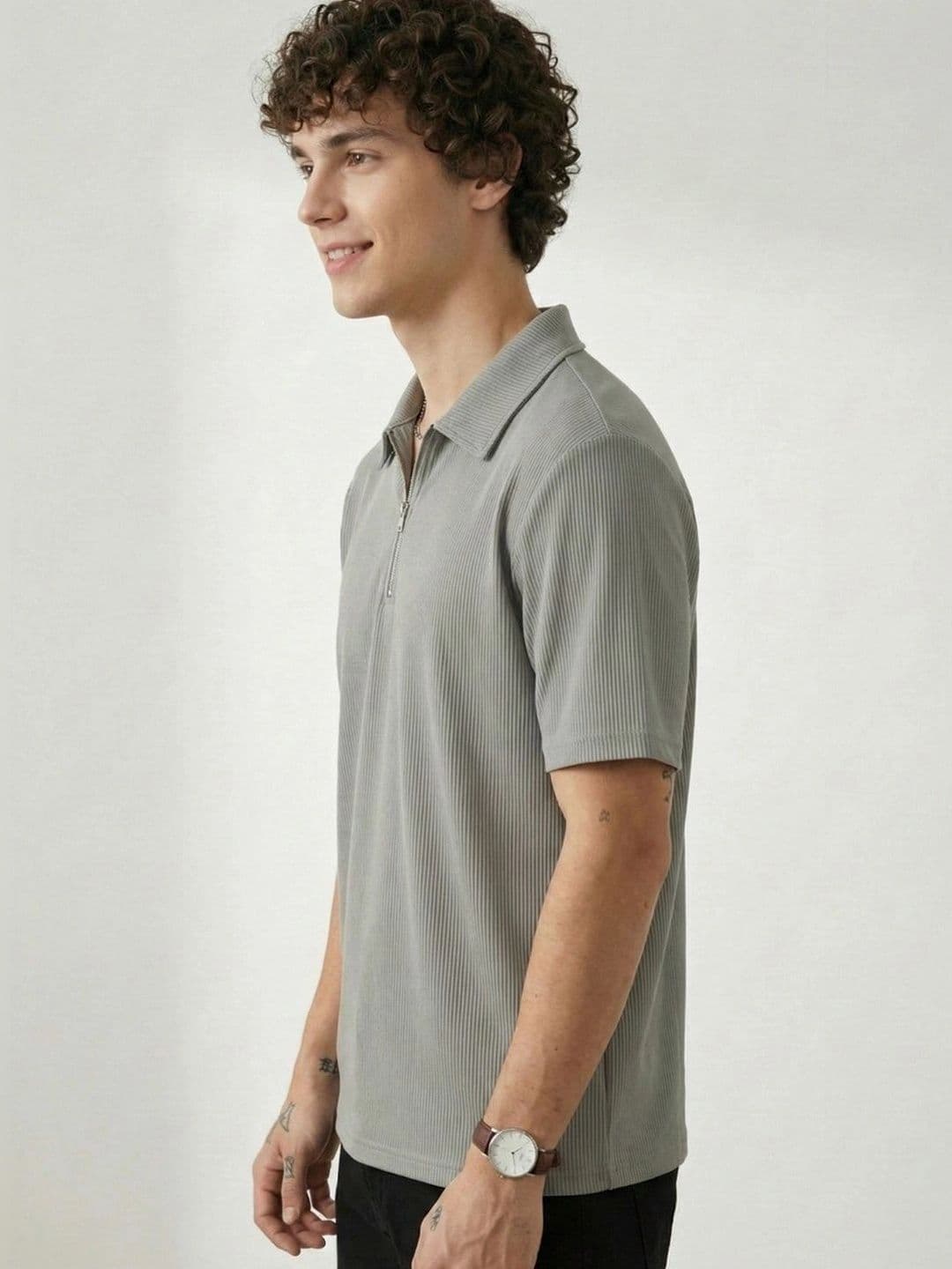 HERE&NOW Men Polo Collar T-shirt thumbnail 2